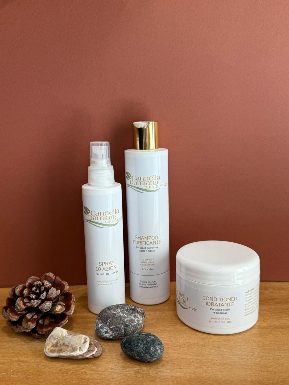 immagini dei prodotti kit curativo della linea cannella damiana natural style